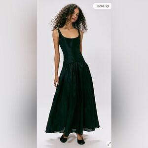Free People Elegant Black Maxi Dress